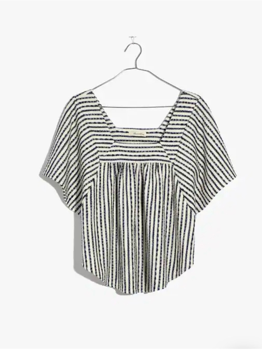 NWT Madewell Texture & Thread Butterfly Top in Isley Stripe - size XL